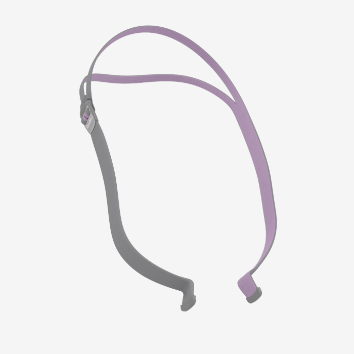 ResMed AirFit P10 For Her headgear replacement for sleep apnea therapy.