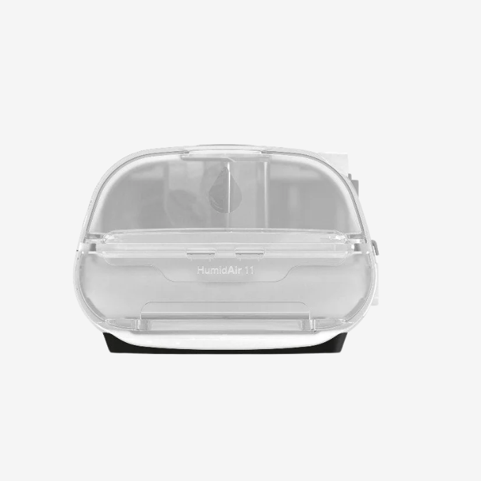 ResMed HumidAir 11 CPAP humidifier water chamber for AirSense 11 sleep therapy device.
