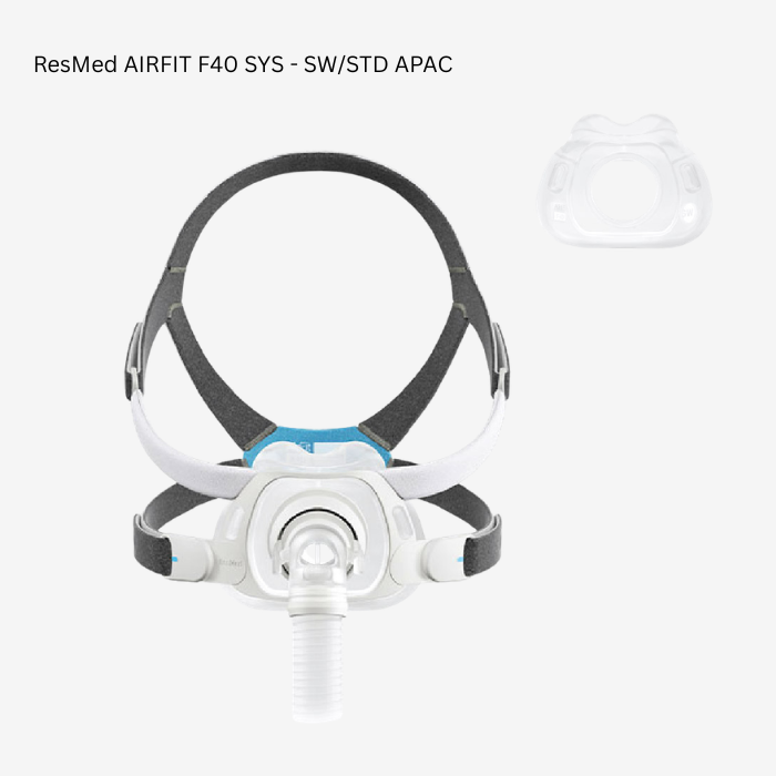 ResMed AirFit F40 Small Wide full face CPAP mask for sleep apnea therapy in Singapore.