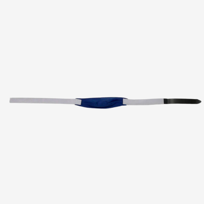 ResMed adjustable chin restraint strap for CPAP mask sleep therapy.