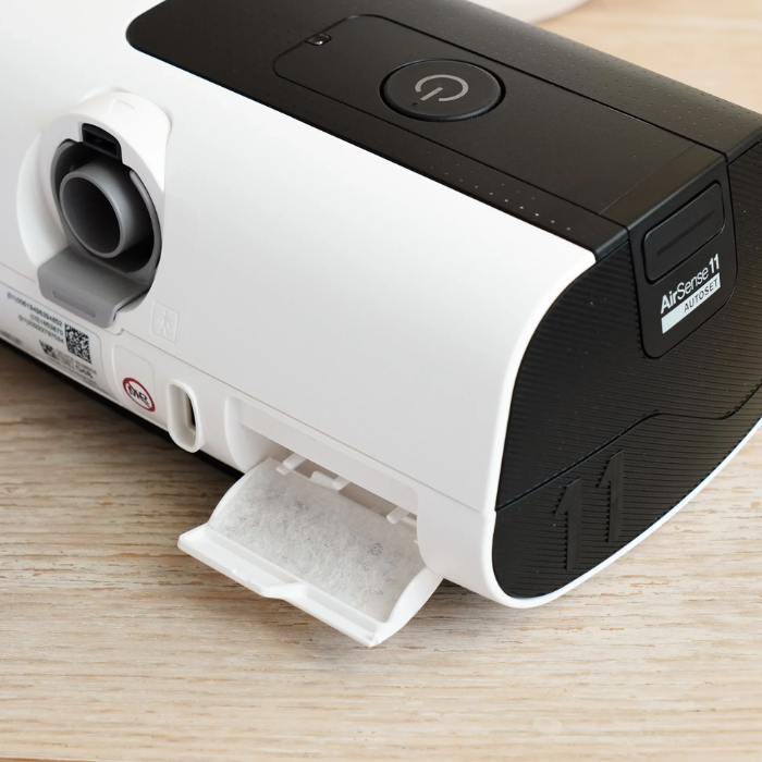 ResMed AirSense 11 hypoallergenic CPAP filter pack for improved air filtration during sleep therapy.
