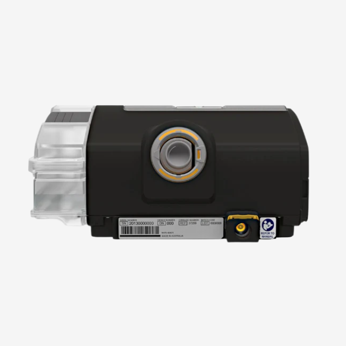 ResMed Lumis 150 VPAP ST bilevel ventilation machine for sleep apnea and respiratory therapy.