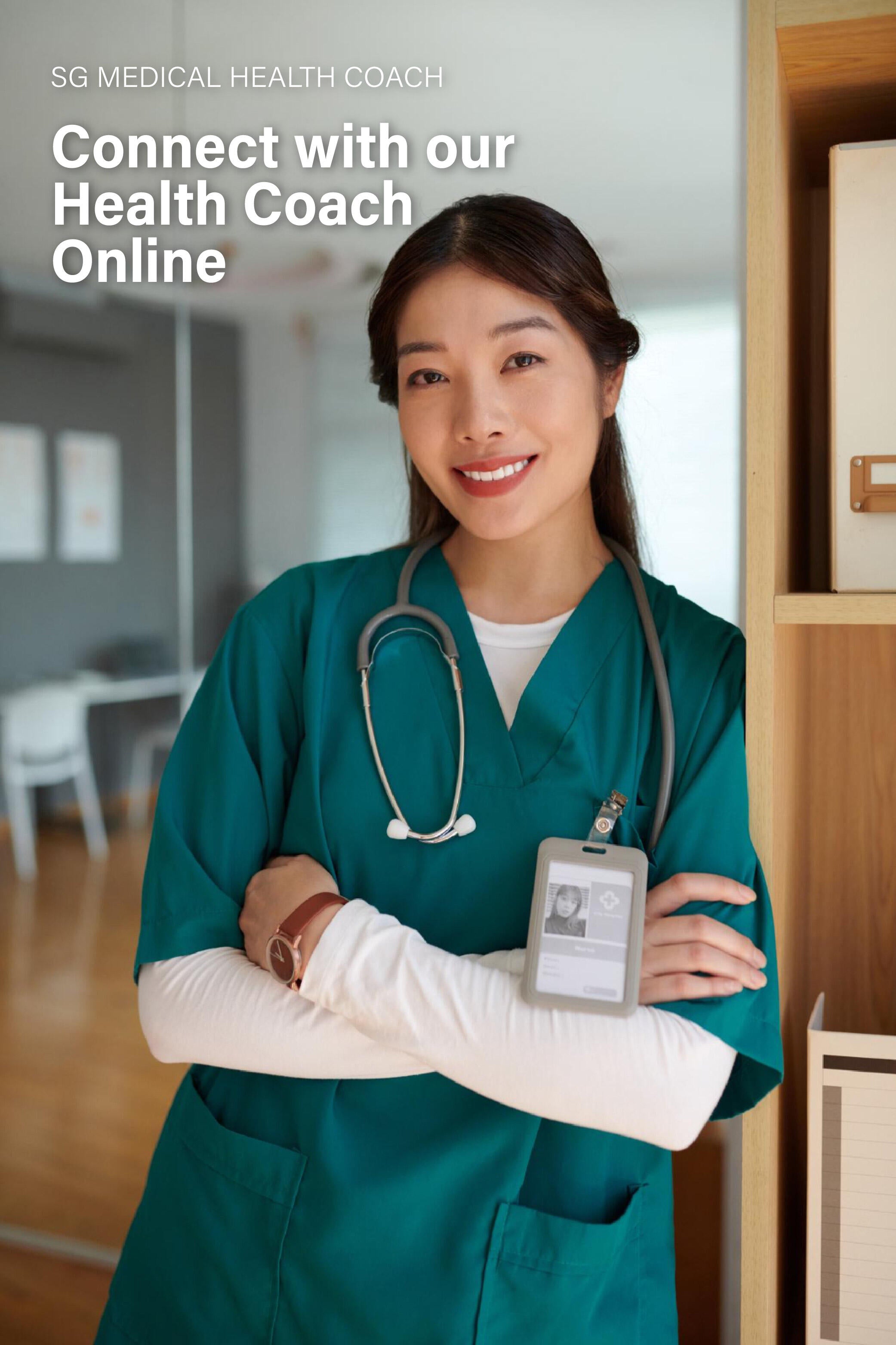 SG Medical health coach guiding clients in CPAP usage through online support